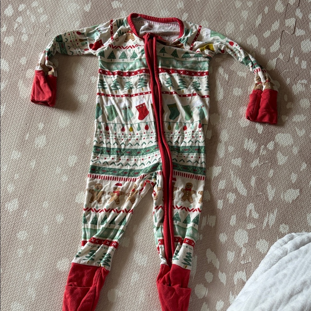 Little Sleepies Holiday Patterned Kids Footie
